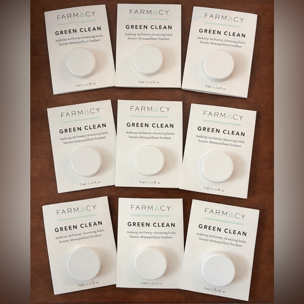 Farmacy Green Clean Makeup Meltaway Cleansing Balm Sample 9 Pc Bundle